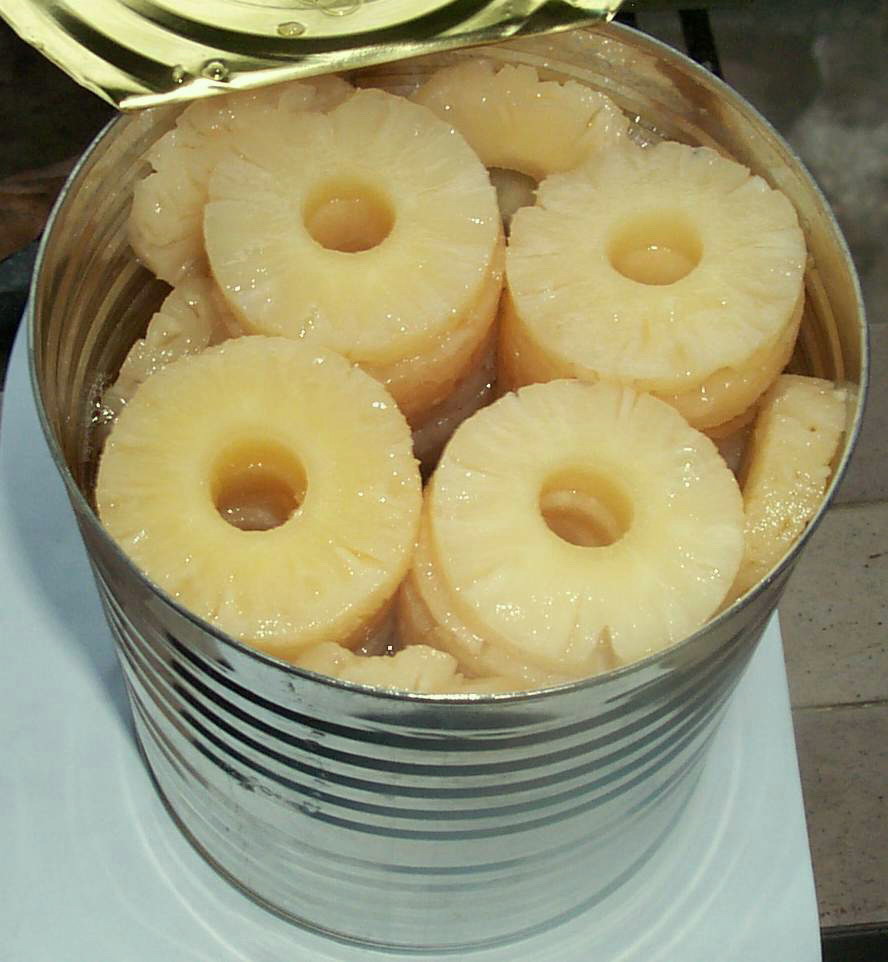Canned Pineapple Slices in A10