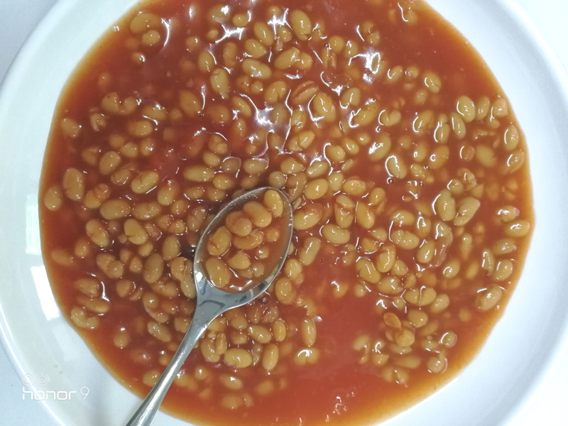 Canned White Kidney beans in tomato sauce