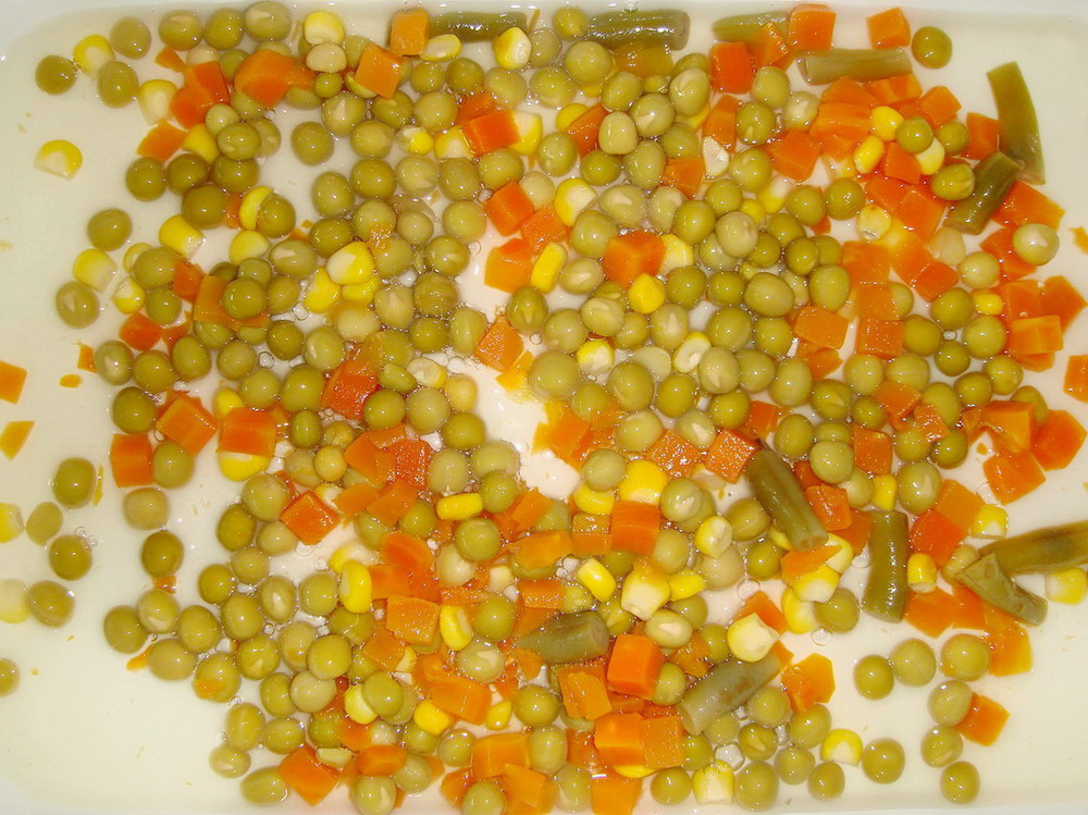 Mixed Vegetables in glass jar