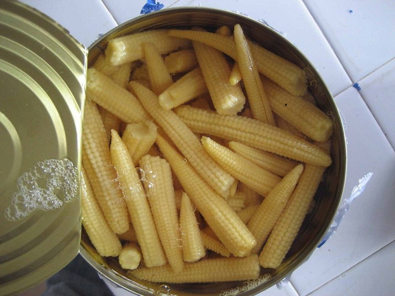 Canned Baby Corn Whole Spears in A10