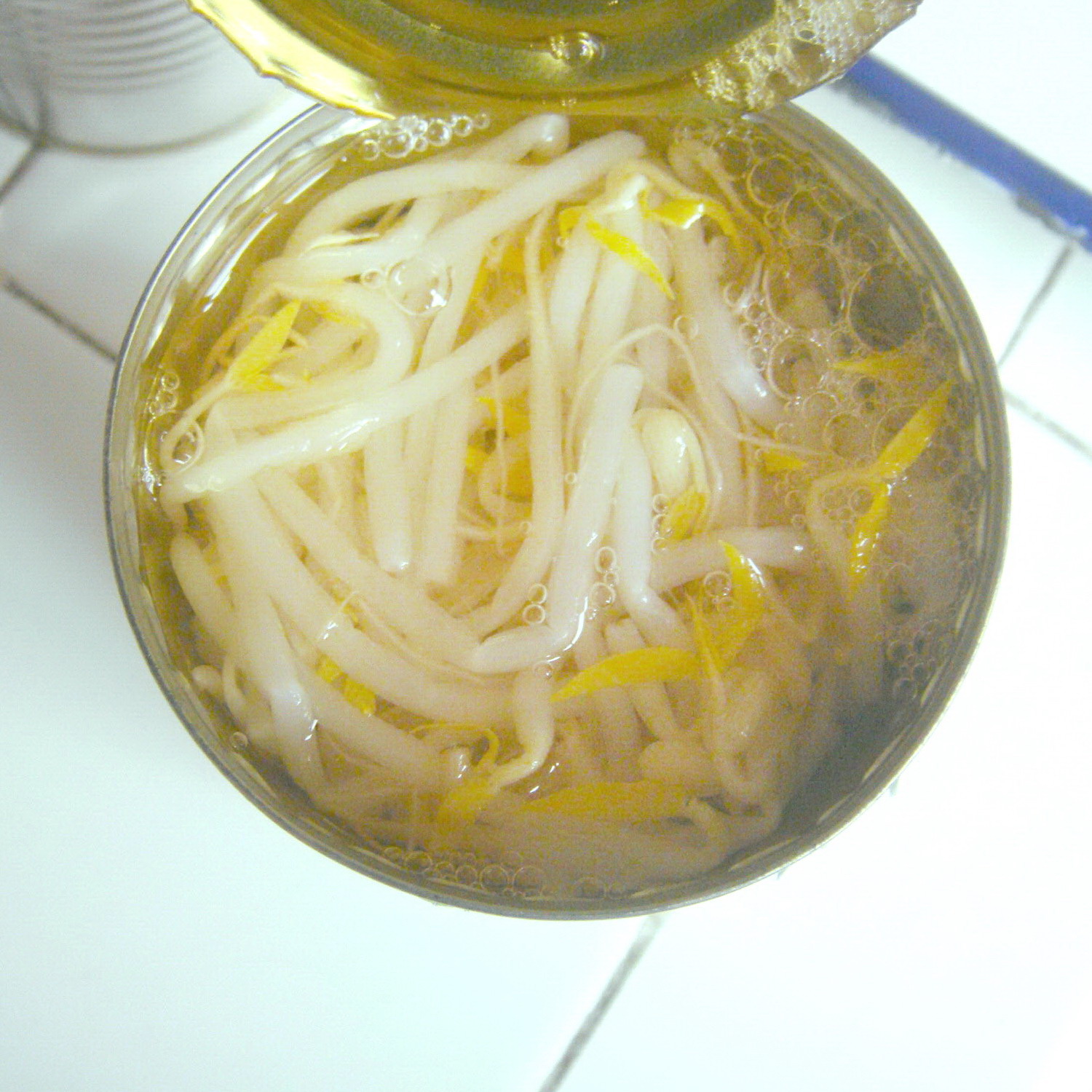 Canned Bean Sprouts in Tin