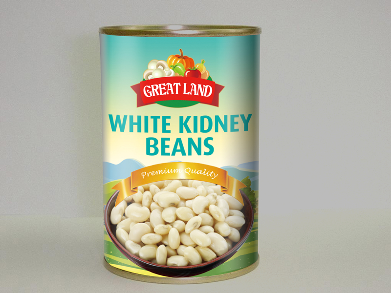 Canned White Kidney Beans in tin