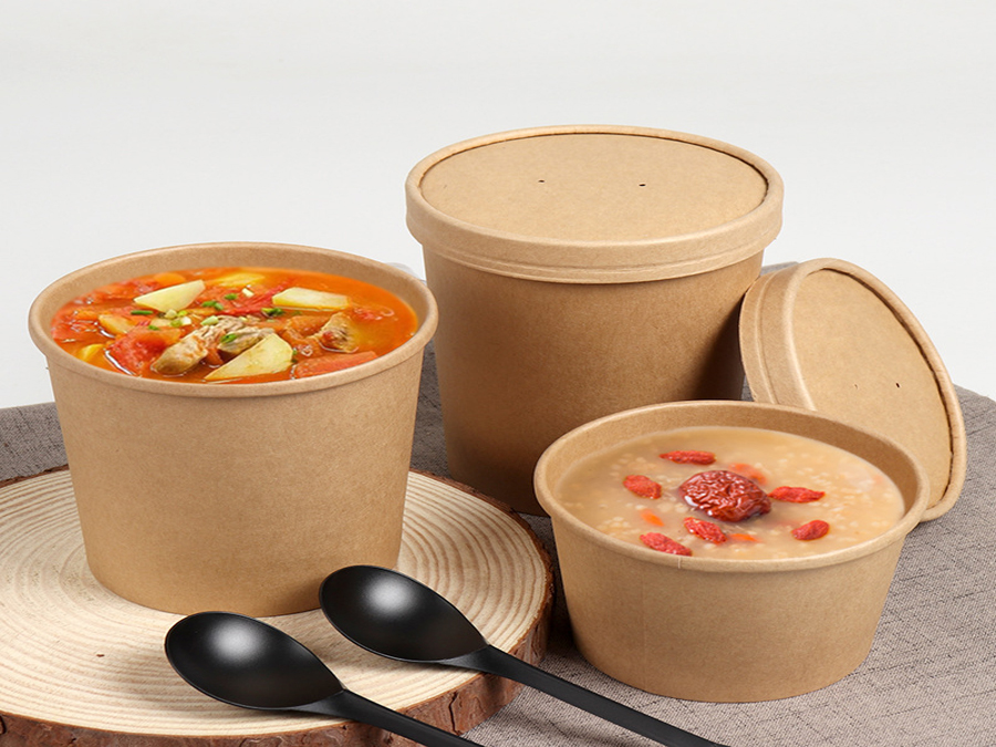 Kraft Paper Soup Bucket